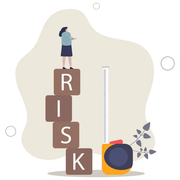 Risk Assessment Analyze Potential Danger Level Measure Money Loss Acceptable — Stock Vector