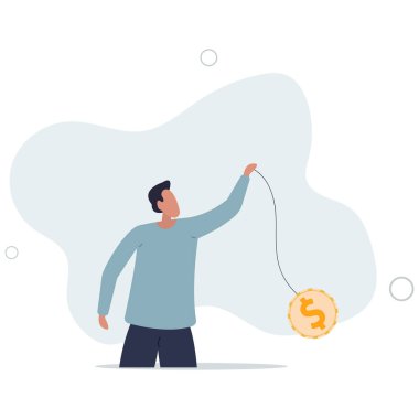 Bitcoin fiyatı senin gibi sallanıyor, kripto para birimi riski ya da dalgalanma, işlemci kontrolü ve fiyatı değiştirme.