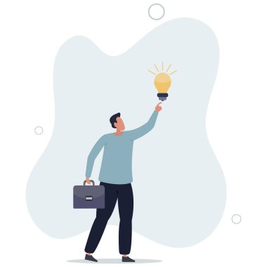 İş dünyası fikri, iş adamı liderinin iş sorununu veya yaratıcılık düşüncesini çözmek için çözümü var.