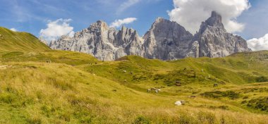 San Martino di Castrozza 'da panoramik manzara, Trentino Alto Adige, İtalya