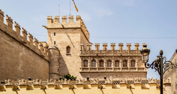 Widok Niebiański Dom Walencji Hiszpania — Zdjęcie stockowe