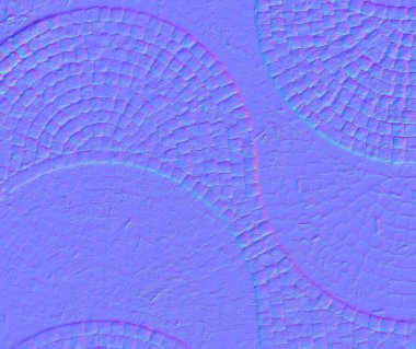 Normal haritasız döşeme 3D Görüntü