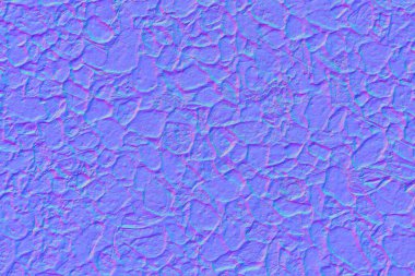 Normal haritada taştan arkaplan. 3B illüstrasyon