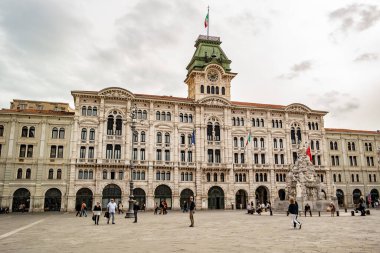 View of the Piazza Unit d'Italia in Trieste. October 2022 Trieste, Friuli Venezia Giulia - Italy.