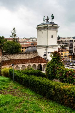 Udine, Friuli Venezia Giulia şatosunun manzarası - İtalya