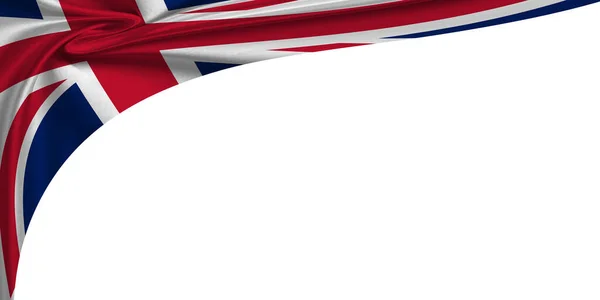 Белый Фон Флагом Англии Иллюстрация — стоковое фото
