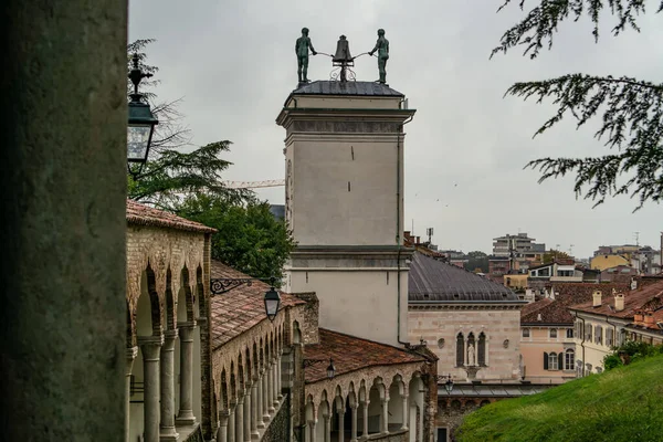 Widok Arkady Zamku Udine Friuli Wenecja Julijska Włochy — Zdjęcie stockowe