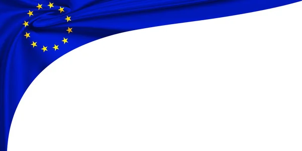 White Background Flag Europe Illustration — Stock Photo, Image