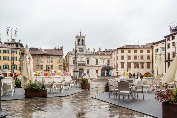 Piazza Giacomo Matteotti Udine Жовтень 2023 Року Udine Friuli Venezia — стокове фото