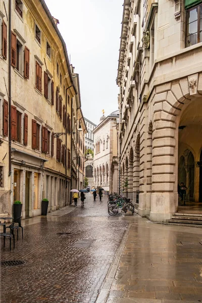 Straße Der Stadt Udine Oktober 2023 Udine Friaul Julisch Venetien — Stockfoto