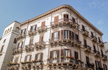 Palermo, Sicilya, İtalya 'da bir saray manzarası