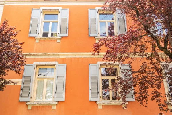 stock image View of a palace in Trento, Trentino Alto Adige, Italy