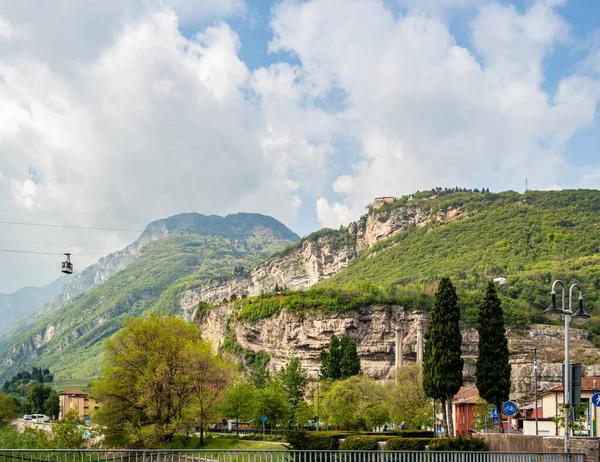 Widok Kolejkę Linową Miasta Trento Trentino Alto Adige Włochy — Zdjęcie stockowe