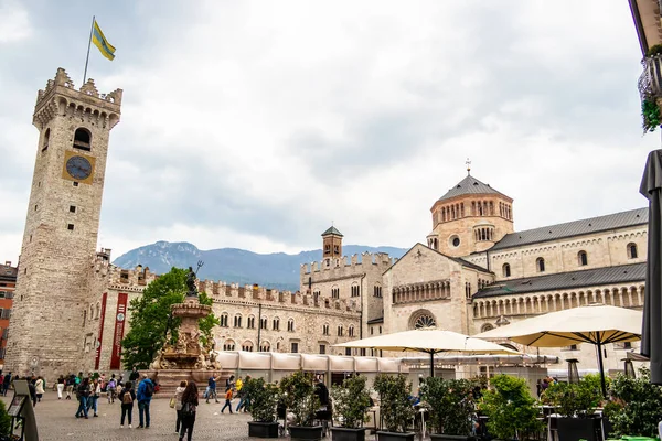 View Walls Trento Cathedral April 2023 Trento Italy Stock Image