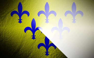 Parma Dükalığının bayrağı beyaz arkaplanda bulanıklaştı