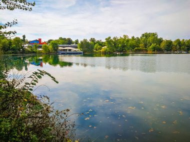 Castelfranco Veneto 'daki Baita al Lago manzarası, Treviso, İtalya