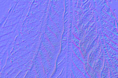 Kristal cam yaprakları normal haritada