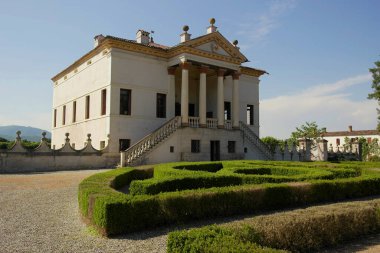 Monselice, Veneto, İtalya 'daki Villa Emo Capodilista manzarası