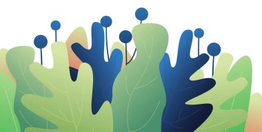 Gösterişli gradyan afiş çizimi. Renkli Paskalya tasarımı, çiçekli kenar. Yatay poster, tebrik kartı, web sitesi başlığı. Modern minimal biçim