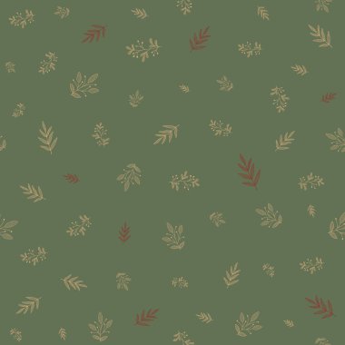 Seamless pattern with herbs branches for culinary. Kitchen vintage design with ink leaves and flowers. Hand drawn engraving style. Botanical illustration for packaging, menu cards, posters, prints. clipart