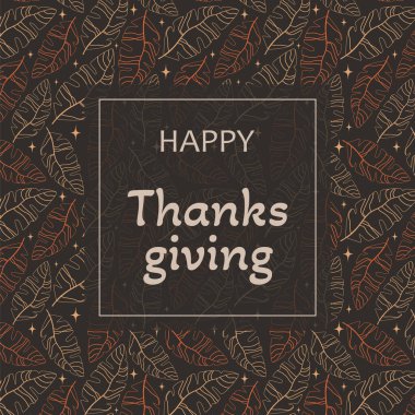 Şükran Günü vektör tasarımınız kutlu olsun. Tebrik kartı ve poster şablonu için tipografi tasarımı. Mutlu Şükran Günü yazıları, mektuplar.