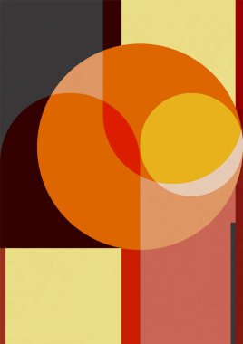 Orta çağ modern basılabilir duvar sanat dekorasyonu. Soyut poster. Boho duvar dekoru. Yüzyıl ortası sanat baskısı. Vektör illüstrasyonu