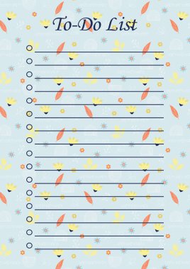 Liste kağıtlarını düzenleyecek iş organizatörü. Tropik vektör çizimi. Boş yazdırılabilir hedef ayarlama tablosu. Kişisel görevlerin düzenlenmesi için zaman çizelgesi