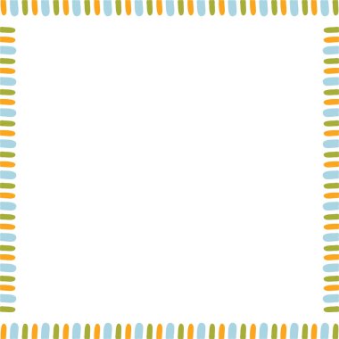 Fotoğrafın için vektör çerçevesi. Sınır Paskalya çerçevesi tasarım şablonu. Sertifika, diploma, fiş için zarif bir çerçeve. vektör kare çerçevesi