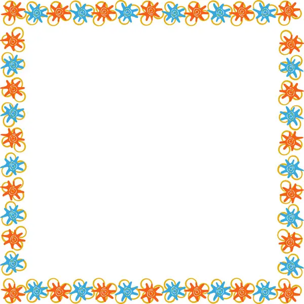 Deniz kabukları çerçevesi. Sualtı elementleri dekorasyonlu bir deniz iskeleti şablonu. Metnin için boşluk olan kenarlık. Bebek partisi tasarımı