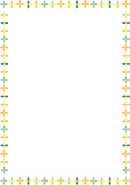 Renkli bir çerçeve. Şükran Günü şablonu. Metnin için boş alanı olan çerçeve. Bebek partisi tasarımı