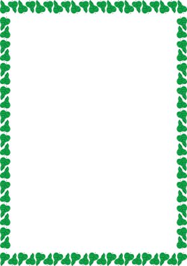 Yaprak elementleri dekorasyonlu yay çerçeve şablonu. Metnin için boş yeri olan Paskalya sınırı. Bebek partisi tasarımı