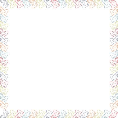 Koi balığı Japon çerçevesi. Sazan balığı şablonu. Egzotik memeli su altında yaşam. Metnin için boş alanı olan sanatsal çerçeve