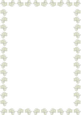 Parlak manolya çiçek çerçevesi. Çiçek açan elementlerin grafik şablonu. Şirin manolya çiçeği boş çerçeve kutusu