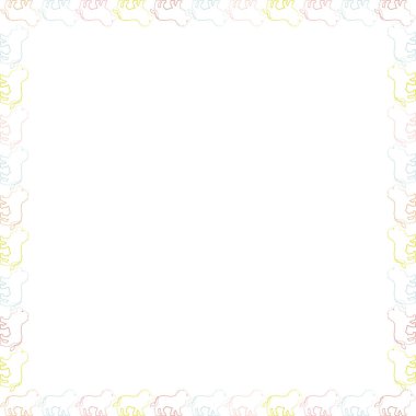 Aslan çerçevesi. Savannah aslan silueti. Beyaz arka planda vahşi yaşam hayvanı. Metnin için boş alan var. Bebek partisi tasarımı