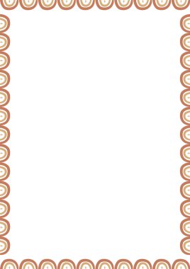 Gökkuşağı çerçevesi. Metin için boş çocuksu çerçeve. Modern Sanat bebek partisi grafiği, tasarım elemanı, davetiyeler, hediye kartları, el ilanları ve broşürler