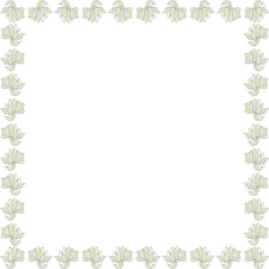 Bebek duş çerçevesi. Renkli çiçek desenli karalama çerçevesi. Güzel boş çerçeve kutusu. El çizimi vektör çizimi beyaz arkaplanda izole edildi