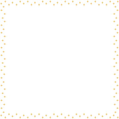 Parlayan yıldız kare çerçevesi. Dış uzay yıldızı. Metnin için boş alanı olan çerçeve. Bebek partisi tasarımı