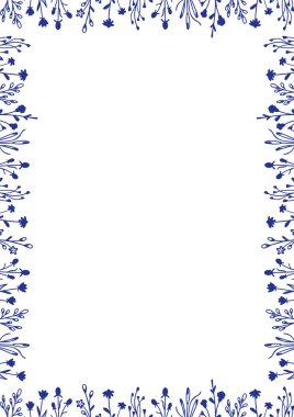 Bahar renkli çerçeve şablonu. Yaprak elementleri dekorasyonu. Metnin için boş yeri olan Paskalya sınırı. Bebek partisi tasarımı