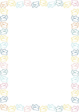 Parlak manolya çiçek çerçevesi. Çiçek açan elementlerin grafik şablonu. Şirin manolya çiçeği boş çerçeve kutusu. El çizimi vektör çizimi beyaz arkaplanda izole edildi