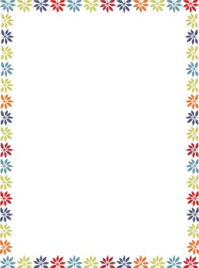 Renkli sonbahar yaprağı, basit çerçeve. Şükran Günü sınır çizelgesi. Metnin için boş alanı olan çerçeve. Bebek partisi tasarımı