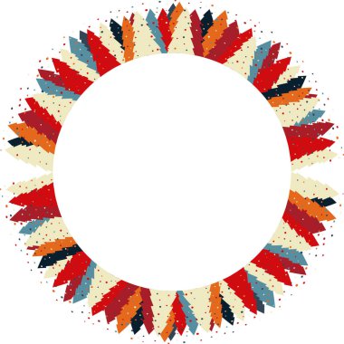 Kış ağacı yeni yıl aralığı. Basit, şirin bir Noel ağacı çerçevesi. Metni yazmak için doğa şablonu. Metnin için boş alanı olan ağaç ögeleri. Bebek partisi tasarımı