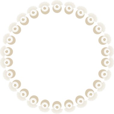 Büyücülük çerçevesi. Metnin için vektör göksel tahmin göz şablonu. Tanrı 'nın Gözü. El çizimi vektör çizimi beyaz arkaplanda izole edildi