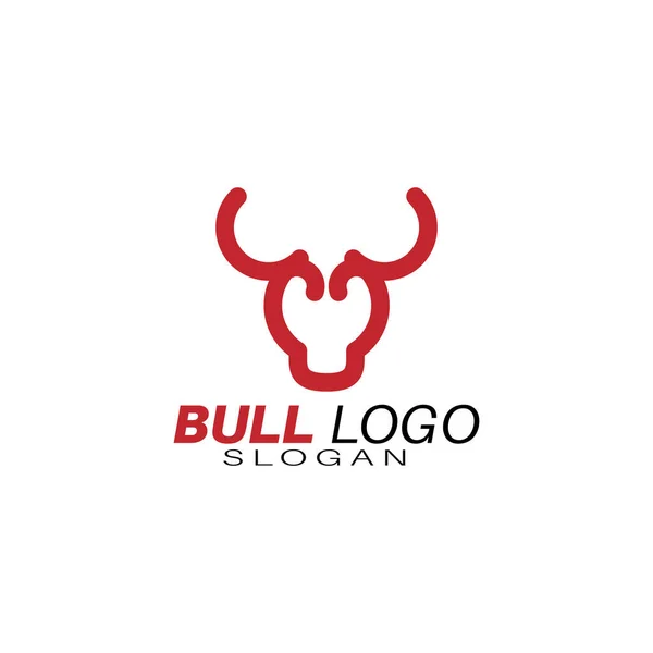 Cabeça Buffalo Bull Elegante Logo Símbolo Design Ilustração Vetor Para — Vetor de Stock