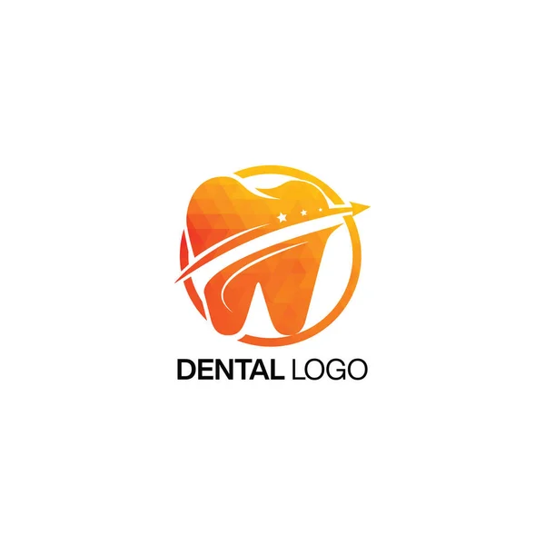 Modelo Design Vetor Logotipo Dental — Vetor de Stock