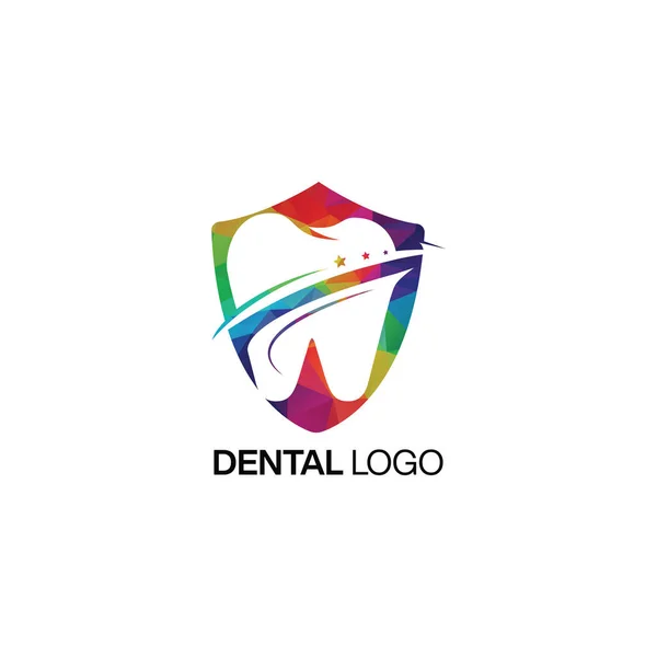 Modelo Projeto Vetor Logotipo Dental Guarda — Vetor de Stock