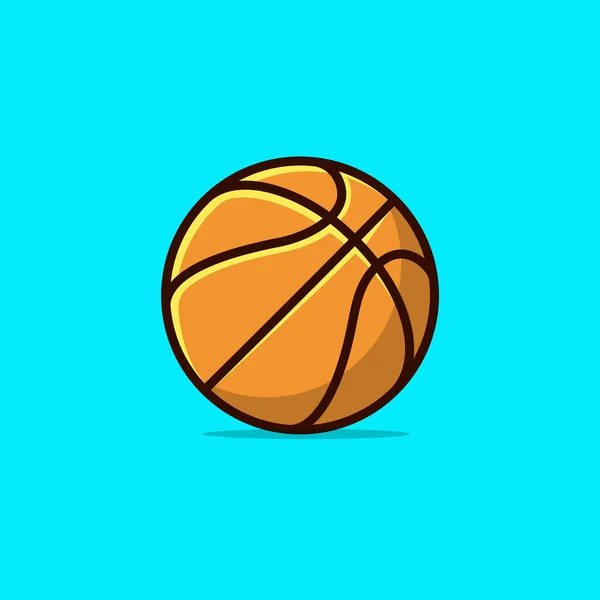 Basketball Vector Illustration Icono Del Logo Del Deporte Plantilla Estilo — Vector de stock