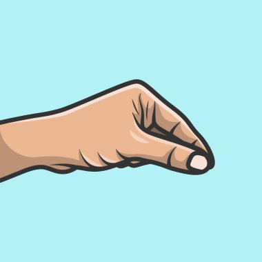 People Hands with Çeşitli Jestler vektör çizimi. İnsanlar ikon kavramına itiraz ediyor. Eller bir şeye vektör tasarımı veriyor. Farklı belirtiler ve duygular, temsil eden eller..