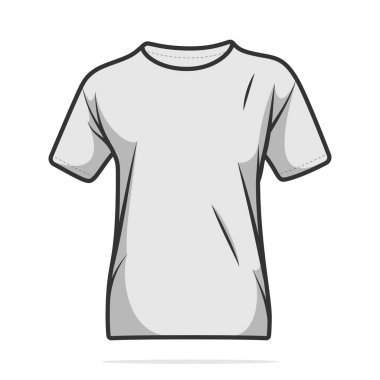 Çizgi film gömlek vektör illüstrasyon tasarımı 