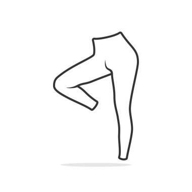 Erkekler Spor Bacağı İnce Pantolon veya Pantolon Vektör Çizimi. Erkekler rahat pantolon çizimi