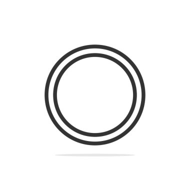 Çizgi film stili vektör illüstrasyonunda altın sikkeler